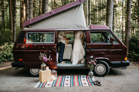 Evocative Canadian Camper Van Elopement