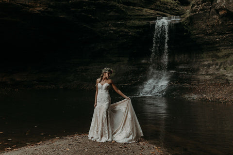 Dramatic Waterfall Elopement Showcases The Magic Of The Midwest