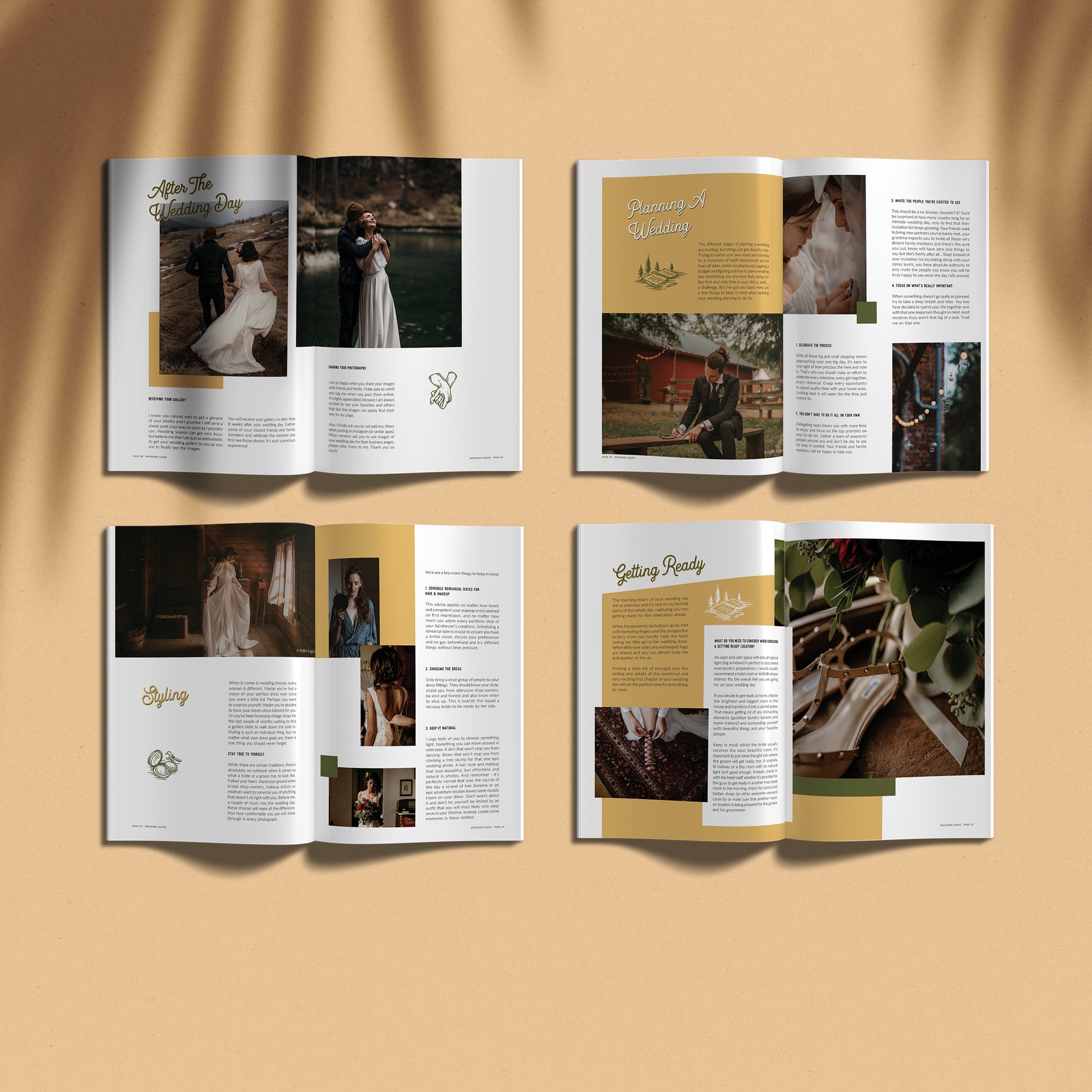 Customizable Wedding Guide Template - Playful – Dirty Boots & Messy Hair