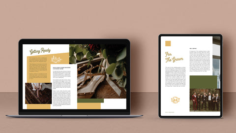 Customizable Wedding Guide Template - Playful